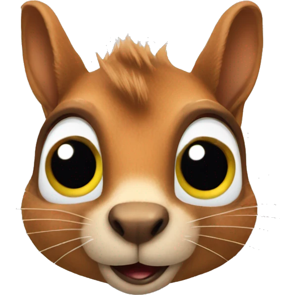 Squirrel rolling eyes  emoji