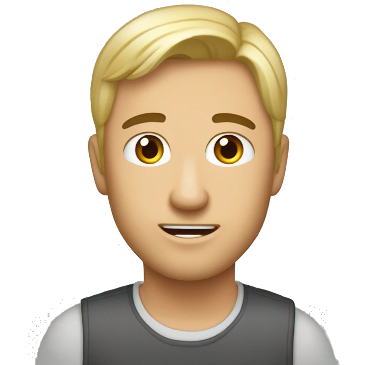 Уставшая белая  девушка студентка учится среди книг и компьютера   emoji
