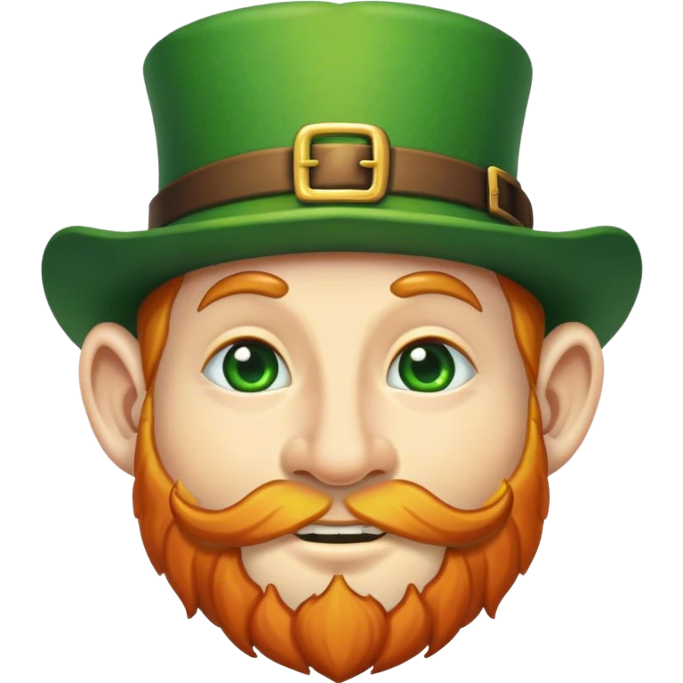 Leprechaun face emoji