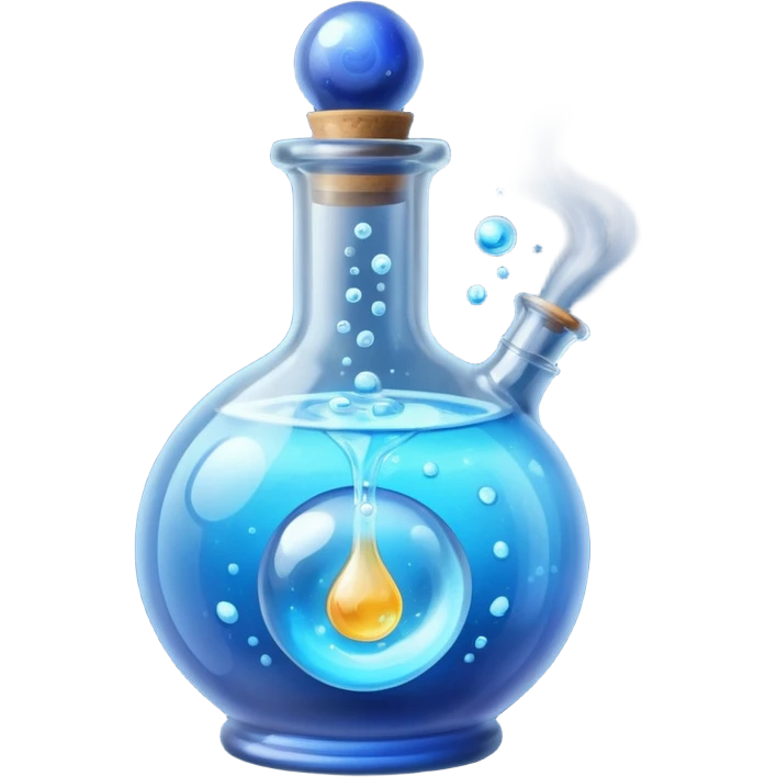 magic potion blue, ball dial emoji