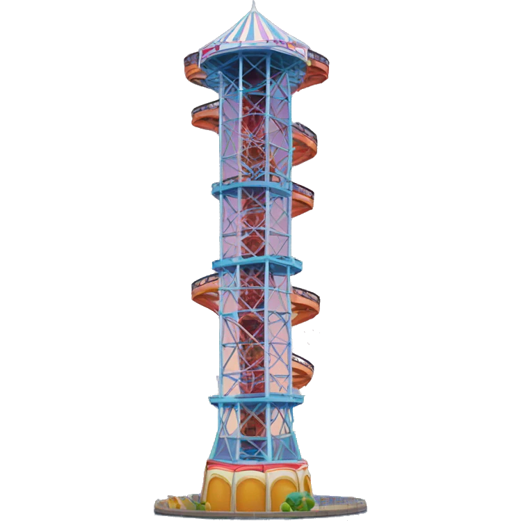 Amusement park drop tower emoji