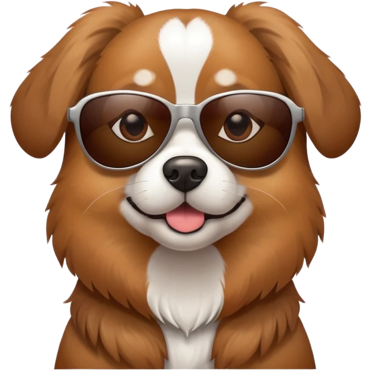 Dog with sunglasses emoji