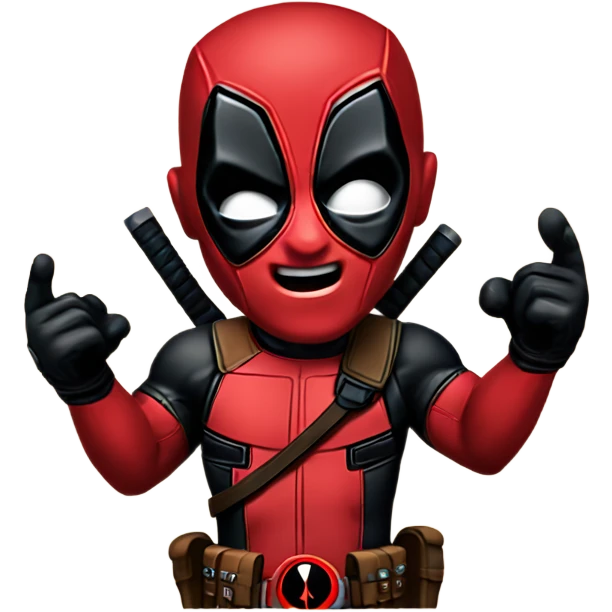 Deadpool excited emoji