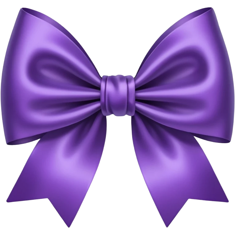 Purple aesthetic bow emoji
