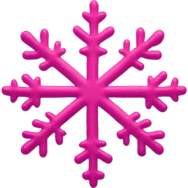 pink snow flake emoji