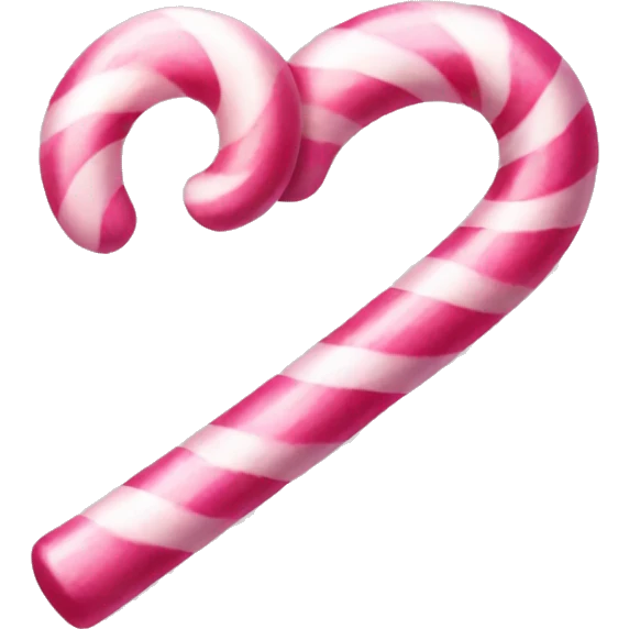 Aesthetic pink candy cane emoji