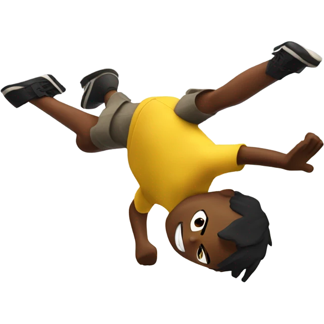 Roblox character doing a backflip  emoji