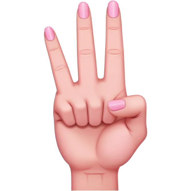 pink middle finger emoji