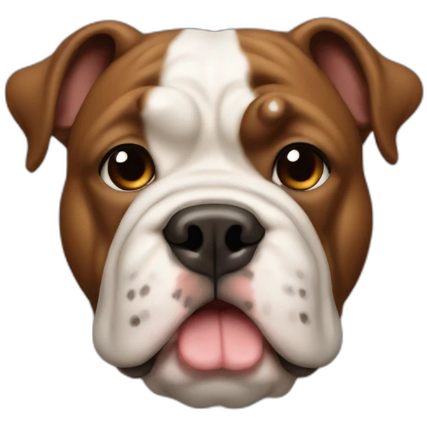 English Bull Dog brown emoji