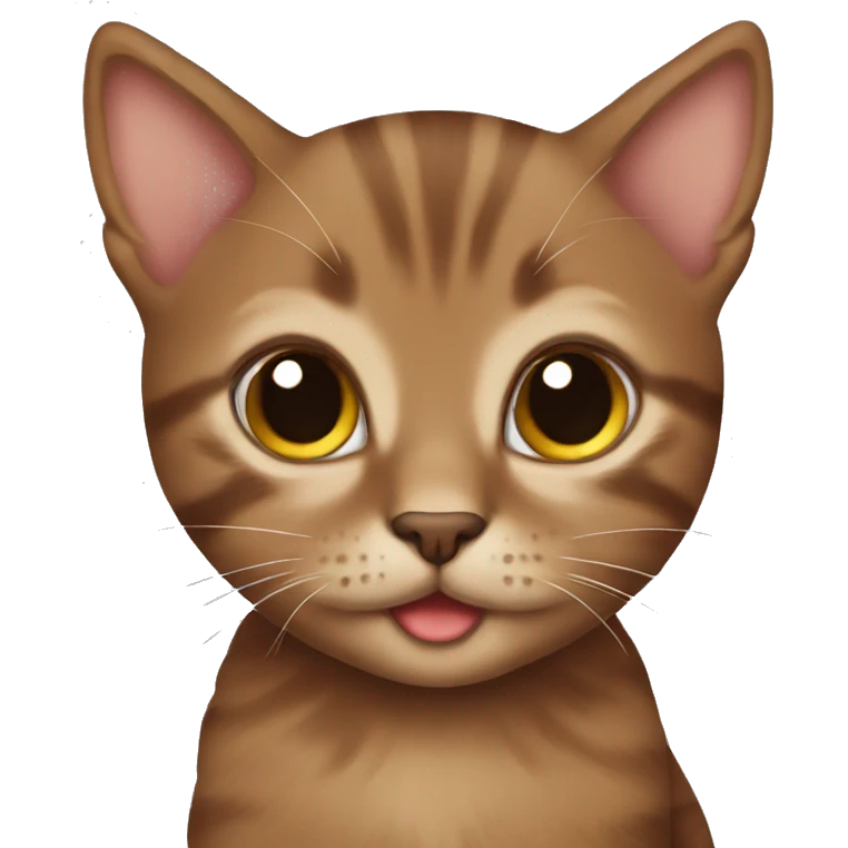 brown kitten emoji