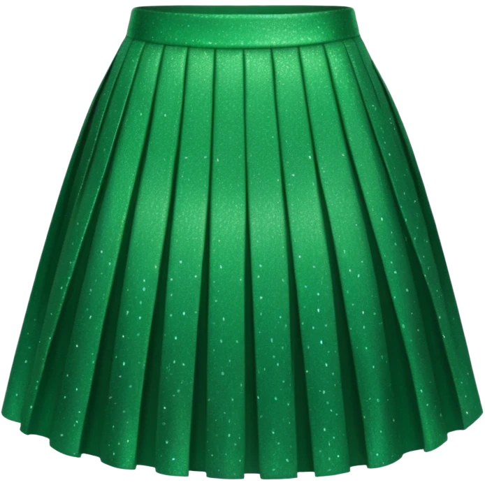 green sparkly skirt emoji