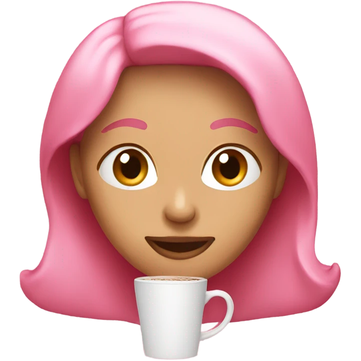 Coffe pink emoji