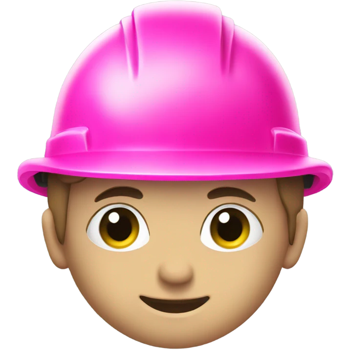 pink hard hat emoji