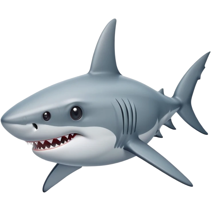 Shark with star eyes emoji