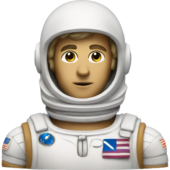 Greek statue of an astronaut emoji