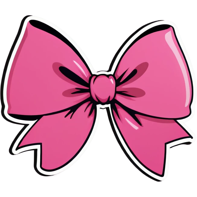 pink bow emoji