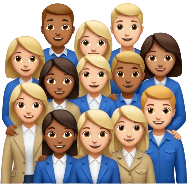 Please create an image of young people departing overseas for employment. emoji