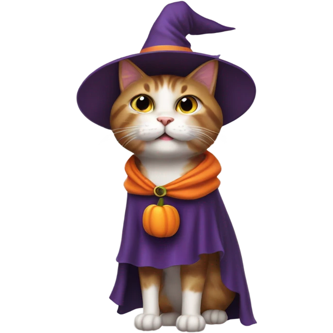 Cat In a Halloween Costume  emoji