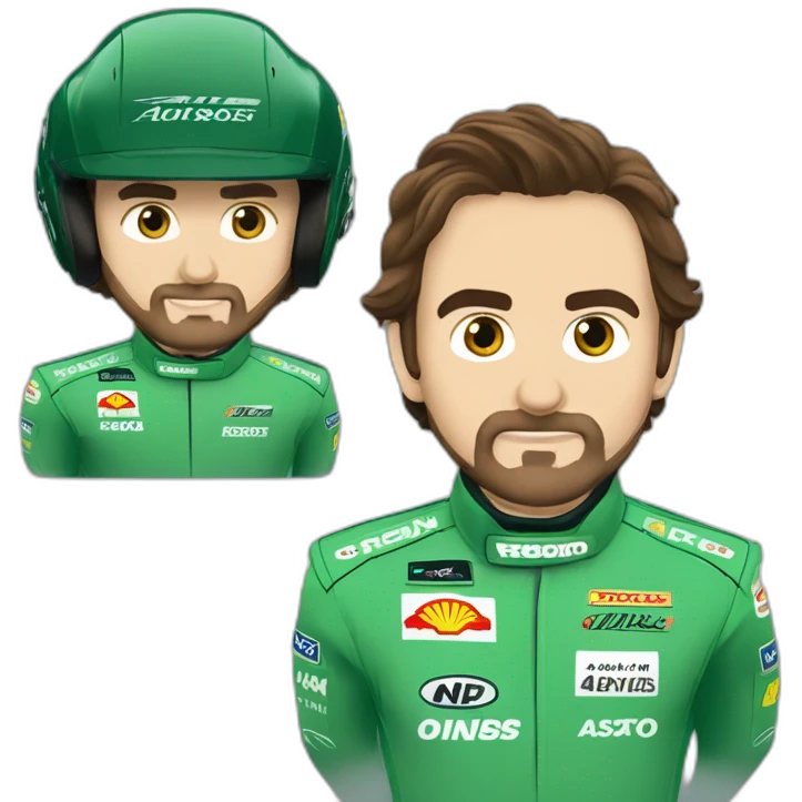 green fernando alonso f1 aston martin emoji
