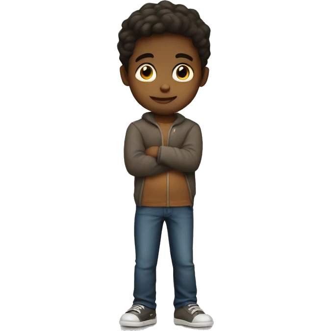Boy posing emoji