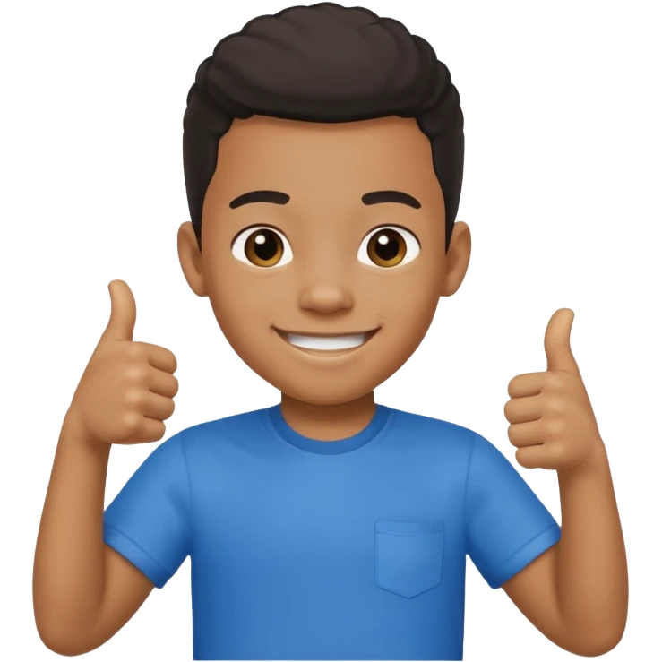 Creat light black kid with this "👍" reaction emoji