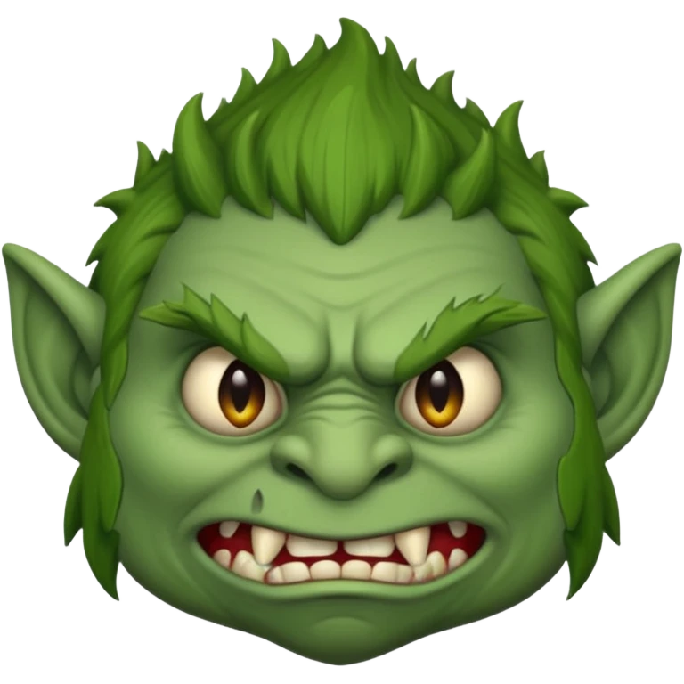 Trolls face emoji