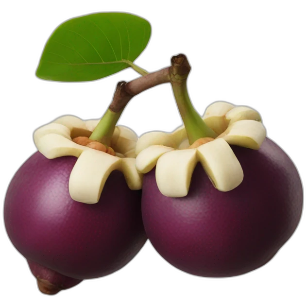 mangosteen fruit emoji