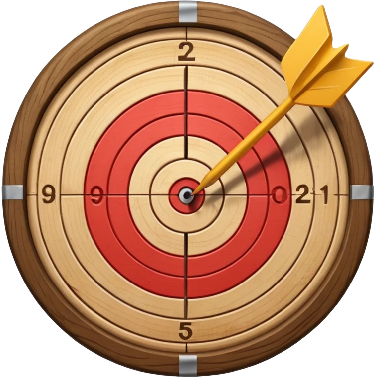target with dart emoji