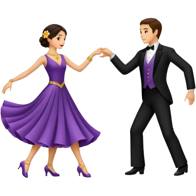 Esibizione di danze standard in palazzetto dello sport con i giudici che danno preferenza con voto emoji