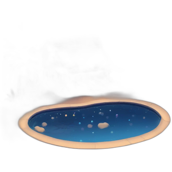 Tiny nighttime pool scene emoji