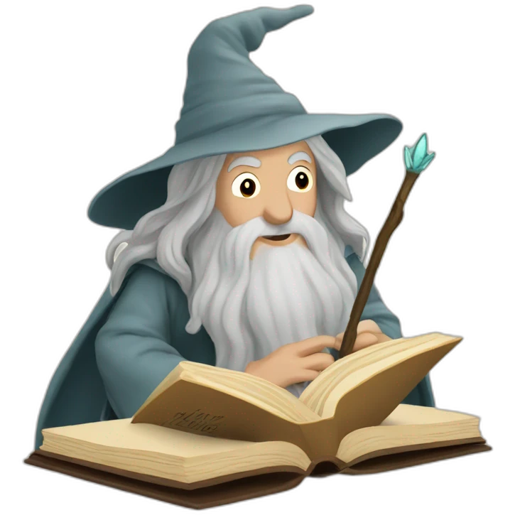 gandalf enchanting a book emoji