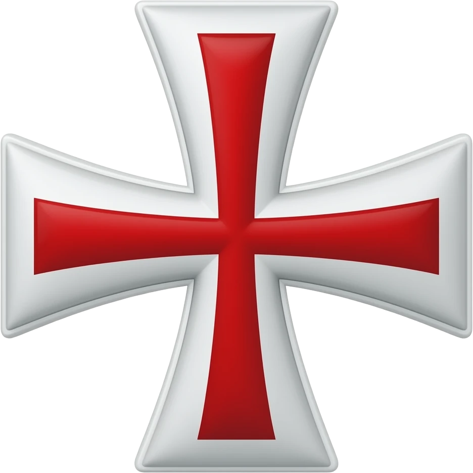 White templar cross emoji