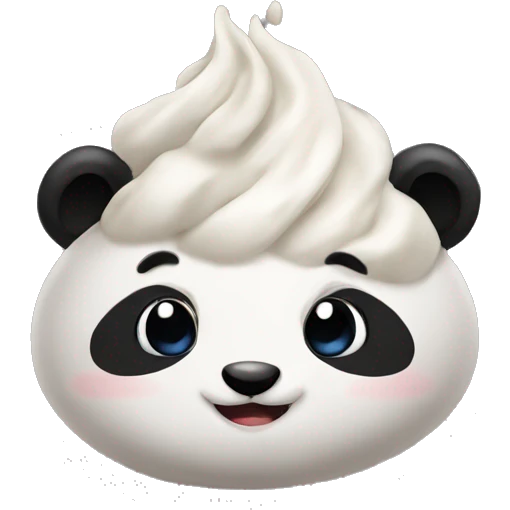 Panda poop emoji