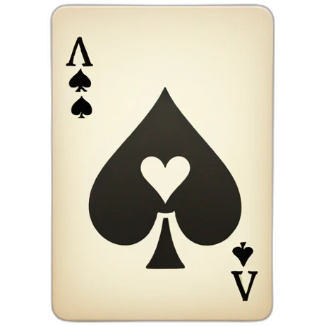 Ace of spades card emoji
