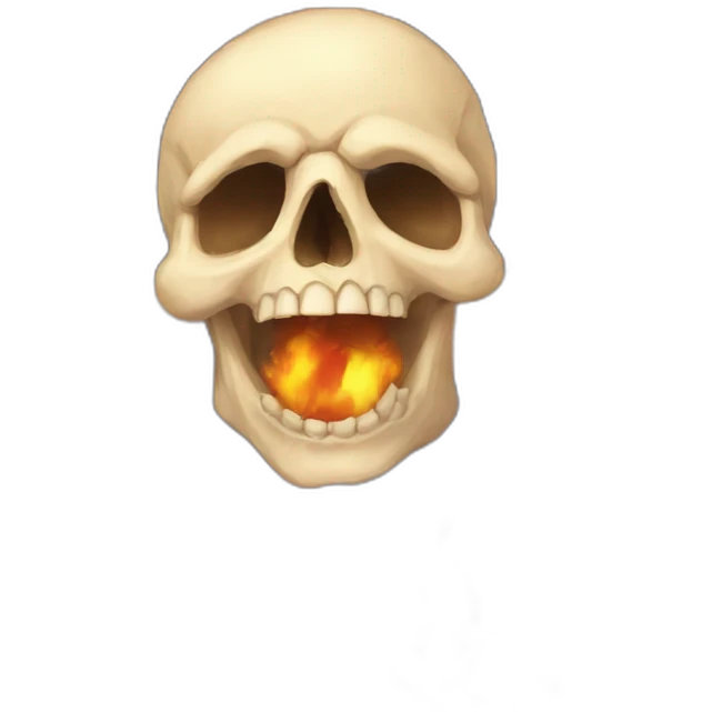 fire-breathing skull emoji