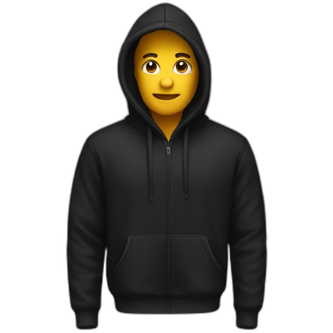 BLACK HOODIE emoji