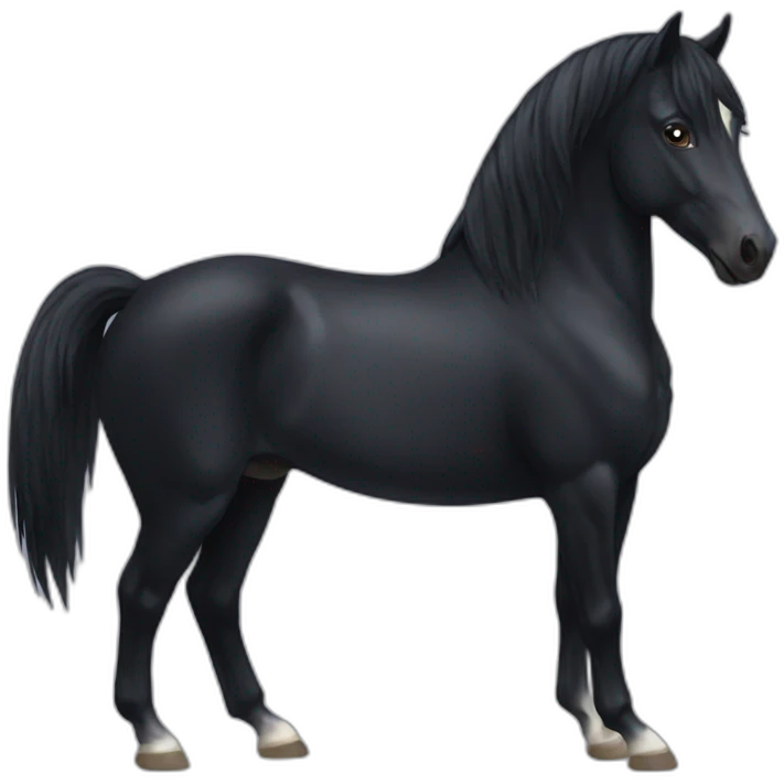black horse emoji
