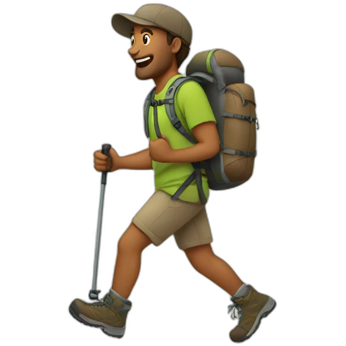 hiking emoji