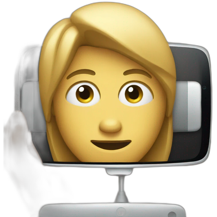 watching the mobile emoji