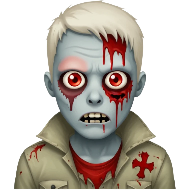 non caring zombie emoji