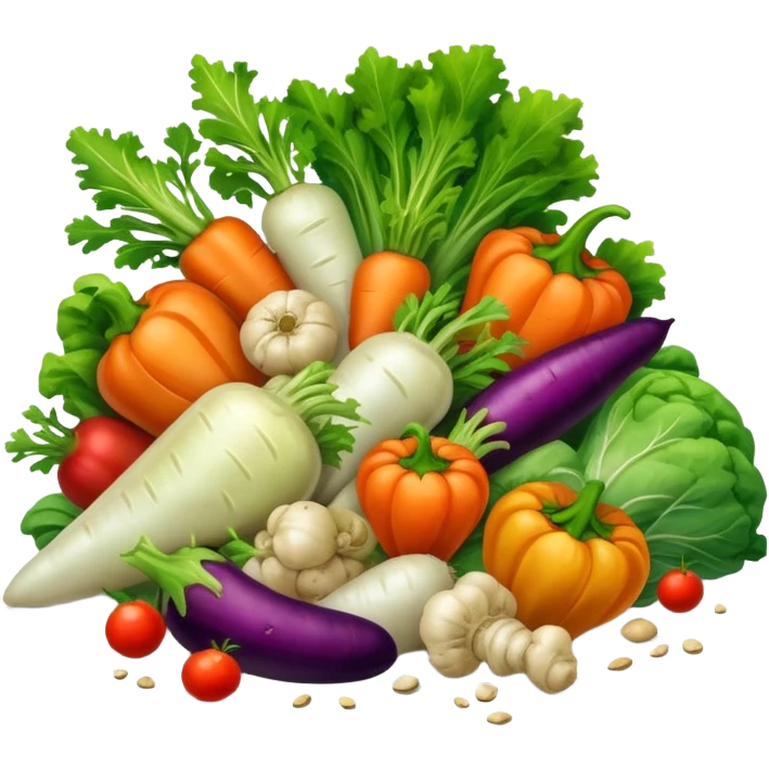 mix pile of piece spoiled vegetables  emoji