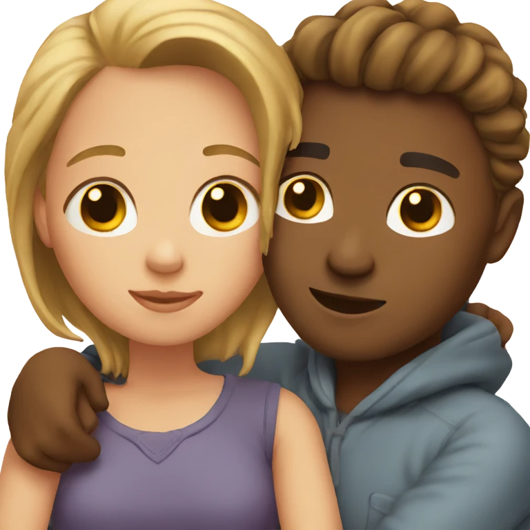 Cuddling couple  emoji