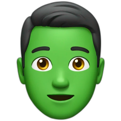 green jacket boy emoji