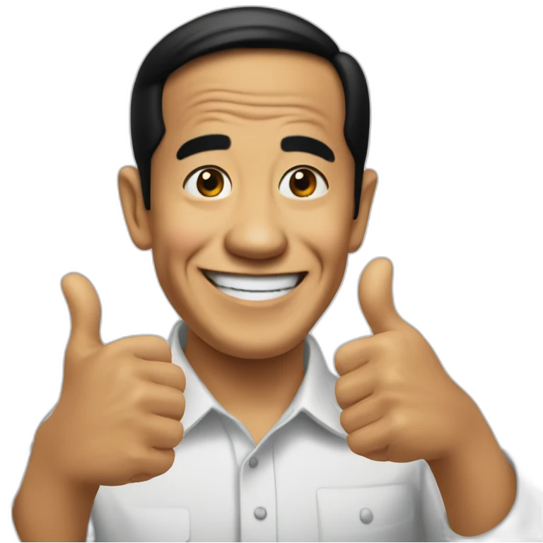 jokowi-two-thumbs-up emoji