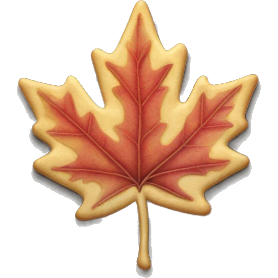 the mapleleaf with typhograpy emoji