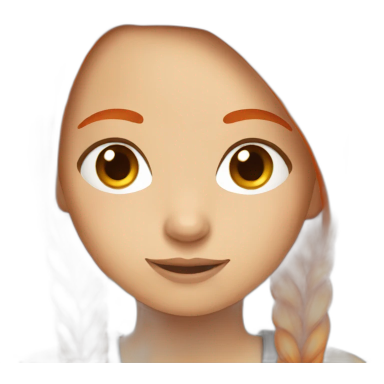 girl with orange hair emoji