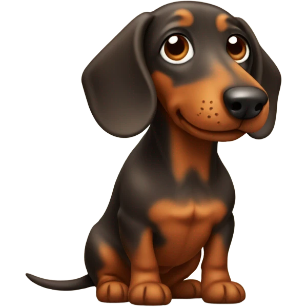Pooping daschund  emoji