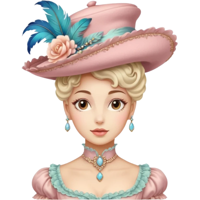 Vintage rococo (hat only) emoji