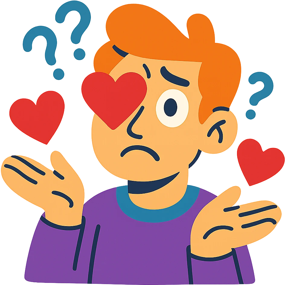 confused in-love person emoji