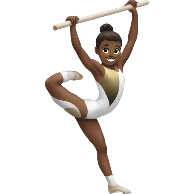 gymnast doing parellel bar emoji